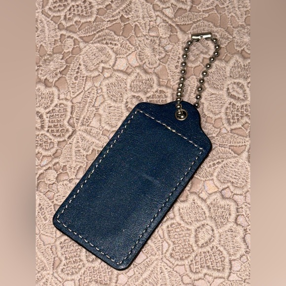 COACH Blue Leather Hang Tag - Picture 5 of 5